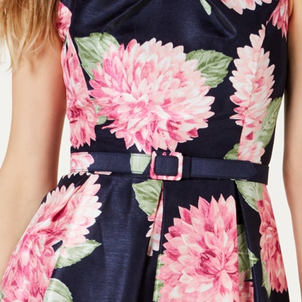 Jessica Howard Floral-Print Fit & Flare Dress NWT - Picture 4 of 7